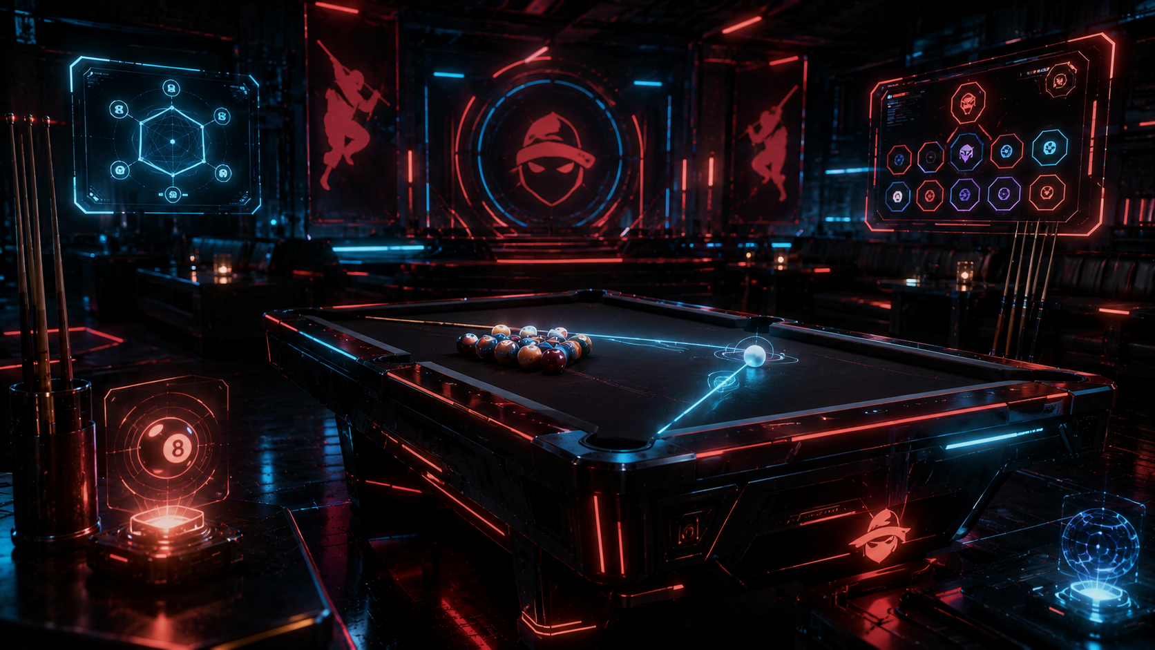 Ninja Pool Hall free with any account visual for Operator teams and communities.