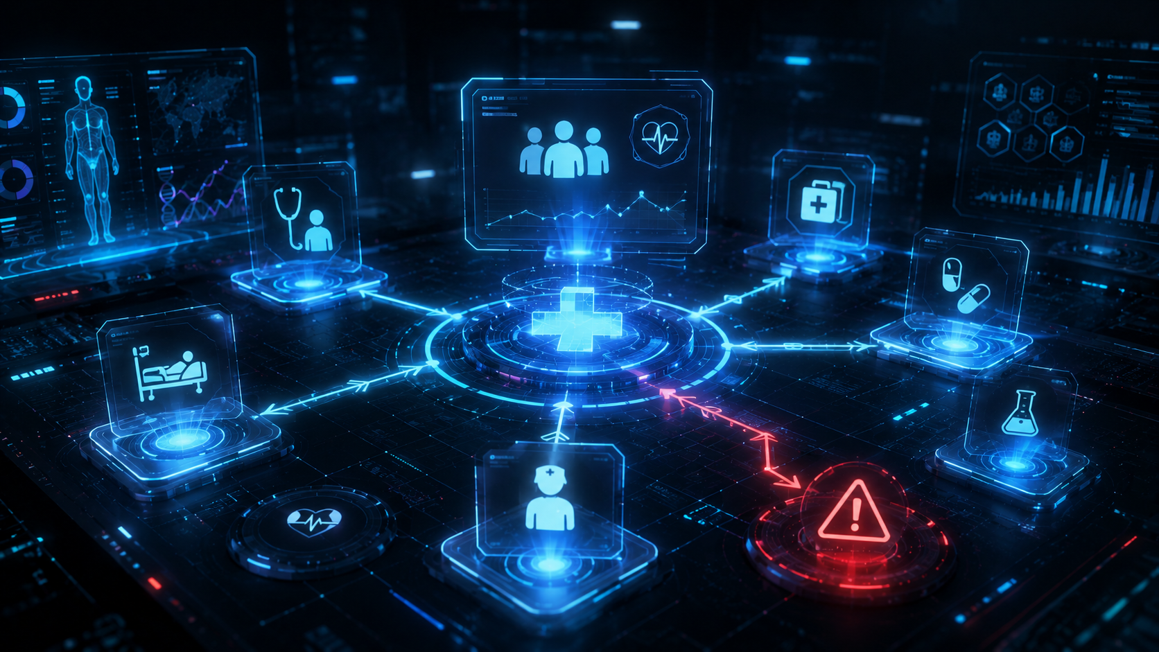 PulseDesk core product visual for Healthcare operations teams.